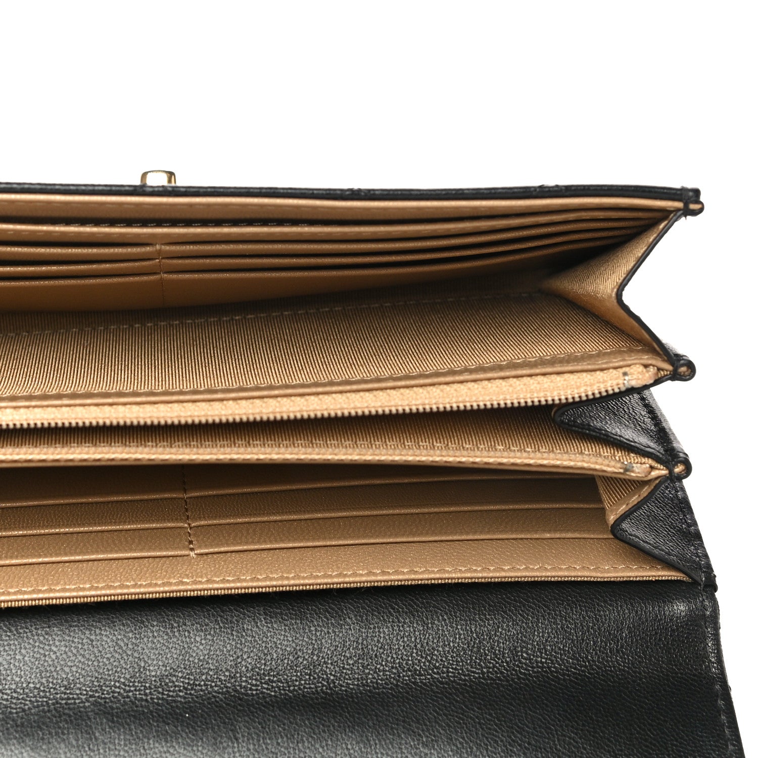Chanel Goatskin Quilted Chic Pearls Clutch With Chain Black 4 of 15