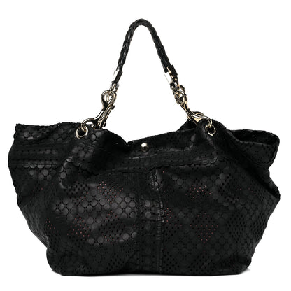 Jimmy Choo Calfskin Laser Cut Black 1 of 15