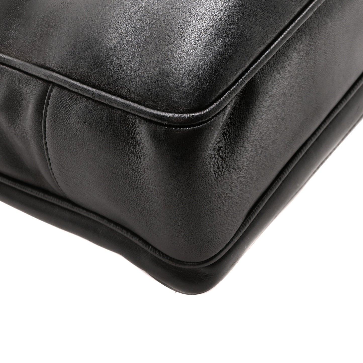Lambskin Flap Shoulder Bag Black