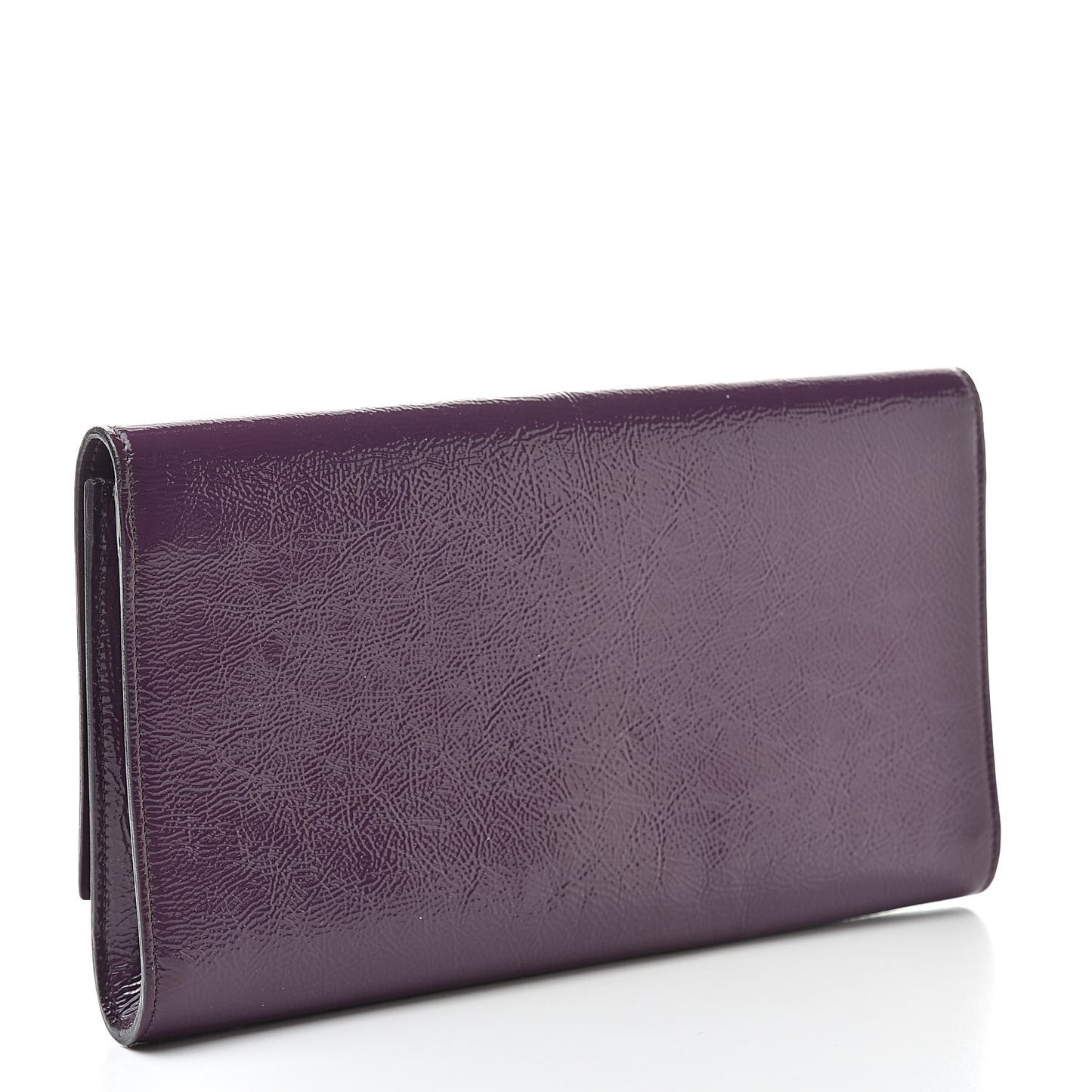 Textured Patent Monogram Large Belle De Jour Clutch Purple