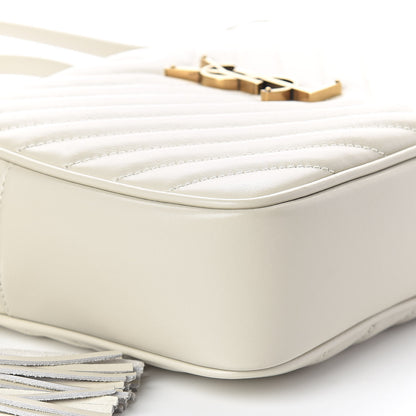 Saint Laurent Calfskin Matelasse Monogram Lou Camera Bag Crema Soft 7 of 8