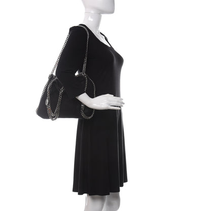 Stella McCartney Shaggy Deer Falabella Fold Over Tote Black 2 of 9
