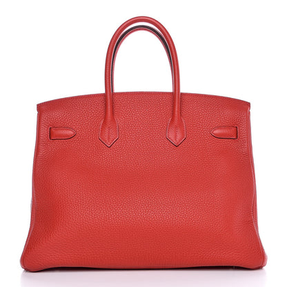 Hermes Togo Birkin 35 Geranium 3 of 39