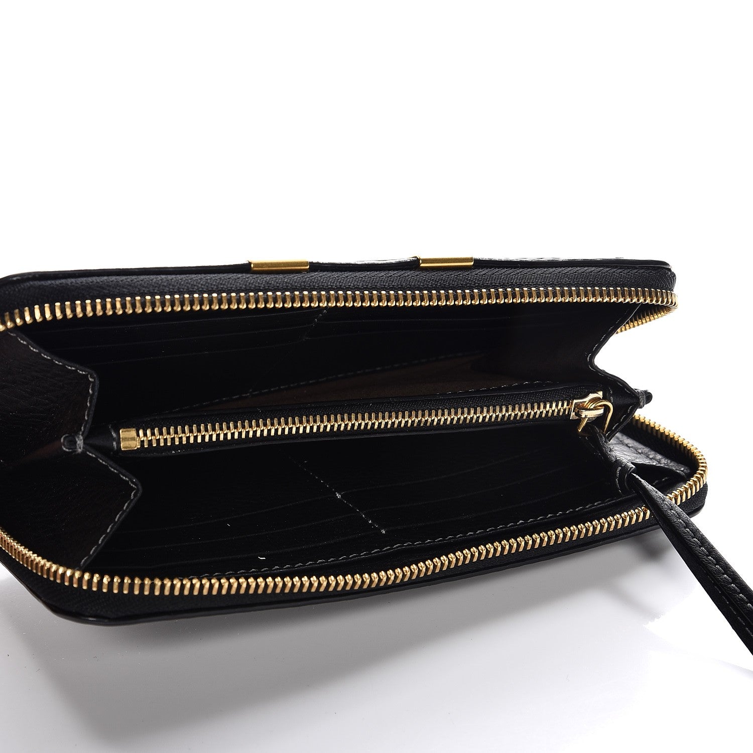 Chloe Grained Calfskin Marcie Long Zip Around Wallet Black 5 of 7