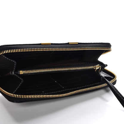 Chloe Grained Calfskin Marcie Long Zip Around Wallet Black 5 of 7