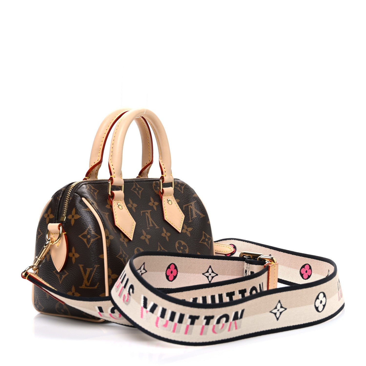Louis Vuitton Monogram Speedy Bandouliere 20 Black 1845009
