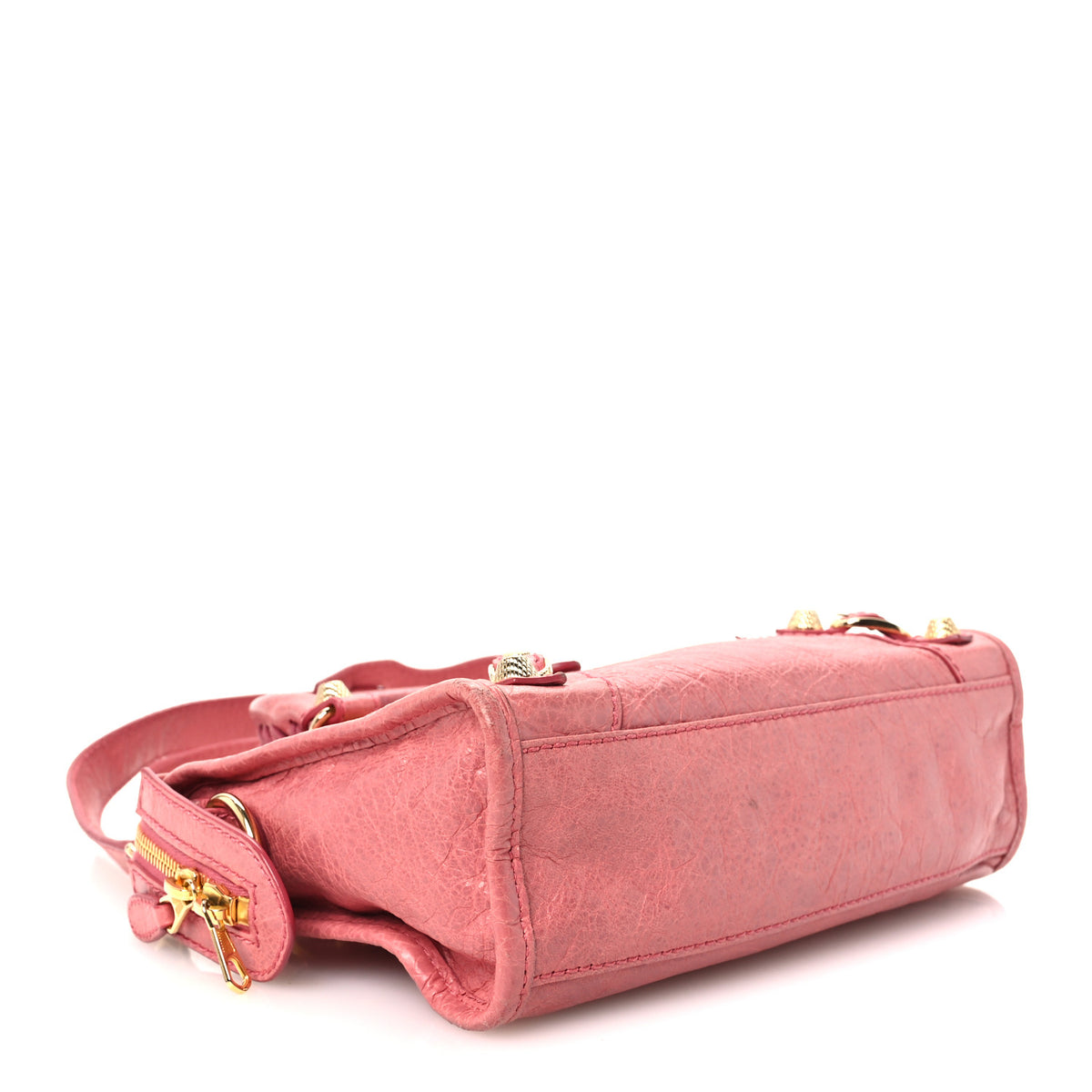 Balenciaga Agneau Giant 12 Gold Hardware Mini City Rose Bombon Raspberry 5 of 11
