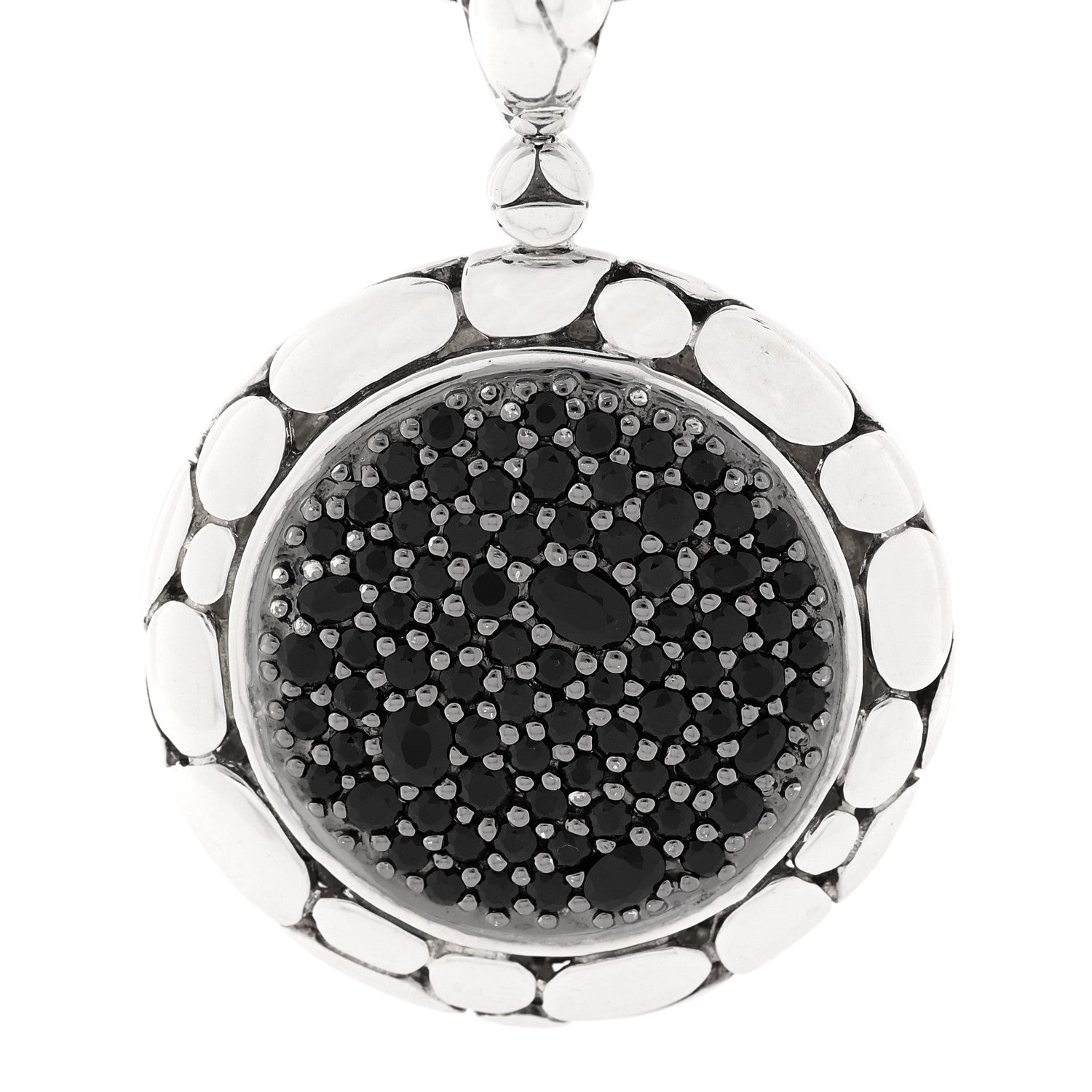 John Hardy Sterling Silver Black Sapphire Kali Lavafire Pendant Necklace 4 of 6