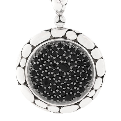 John Hardy Sterling Silver Black Sapphire Kali Lavafire Pendant Necklace 4 of 6