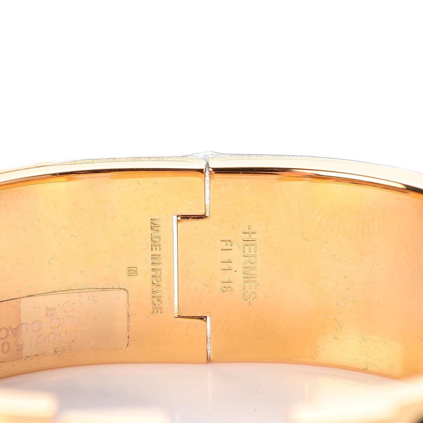 Enamel Wide Clic Clac H Bracelet PM Black