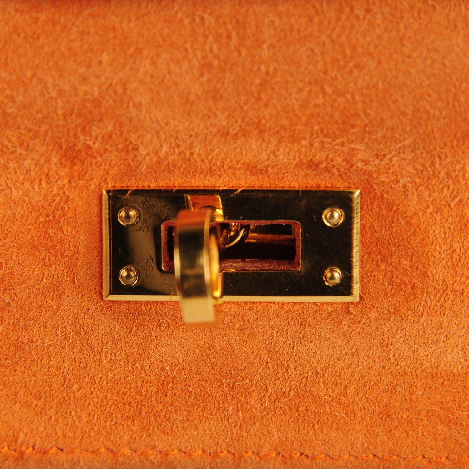 Hermes Veau Doblis Kelly Pochette Orange 7 of 16