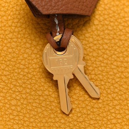 Hermes Togo Bi Color Horseshoe Birkin 35 Jaune Ambre Gold 29 of 34