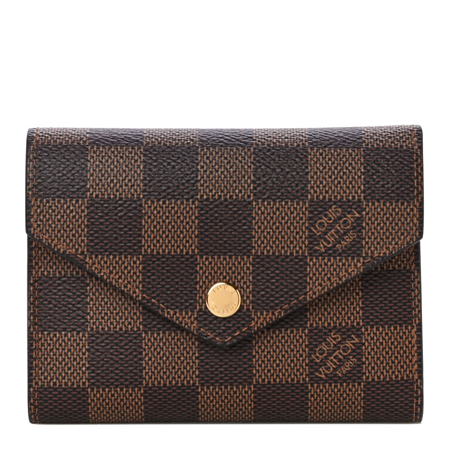 Damier Ebene Victorine Wallet Rose Ballerine