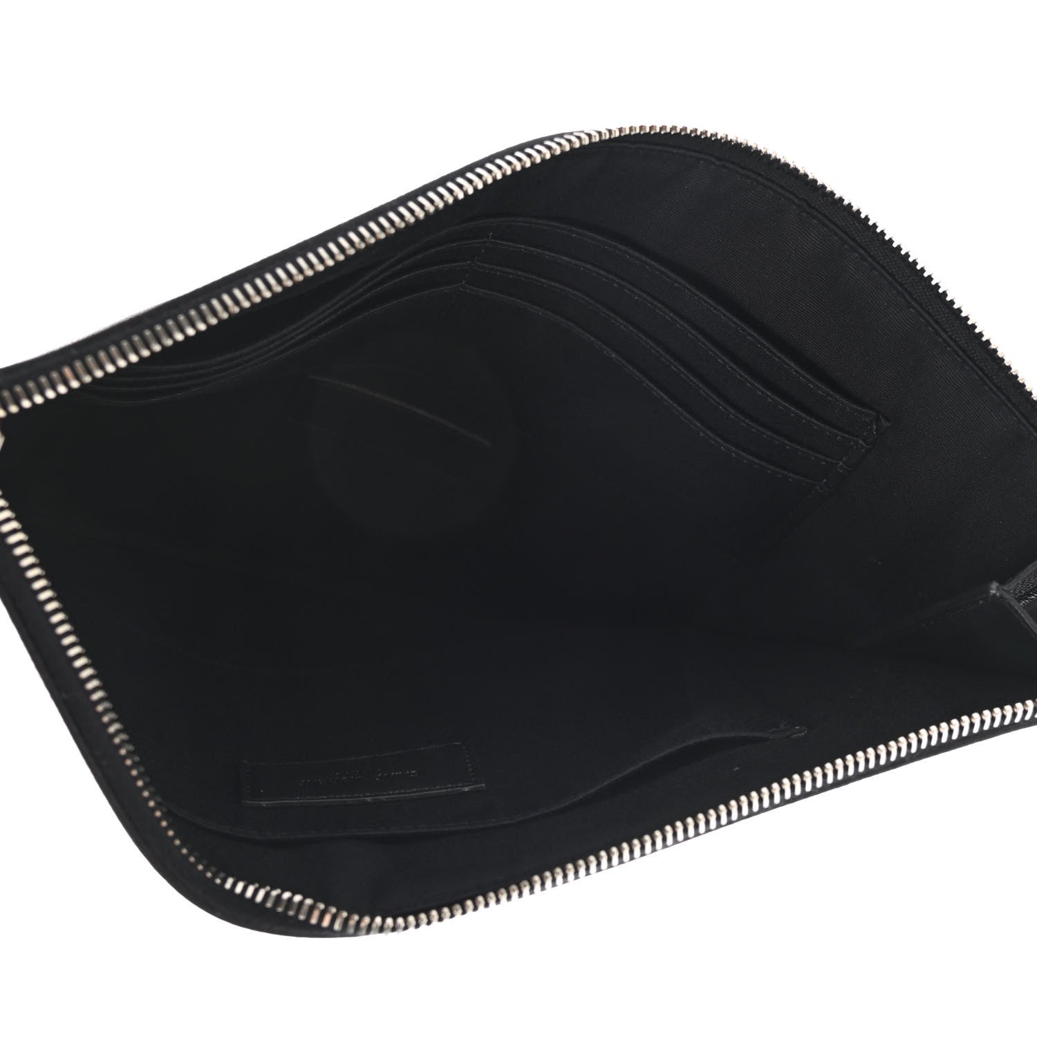 Saint Laurent Grain De Poudre Zipped Tablet Holder Black 5 of 7