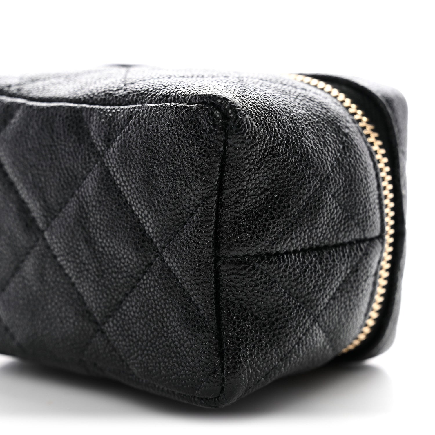 Chanel Caviar Quilted Mini Top Handle Vanity With Chain Black 9 of 10