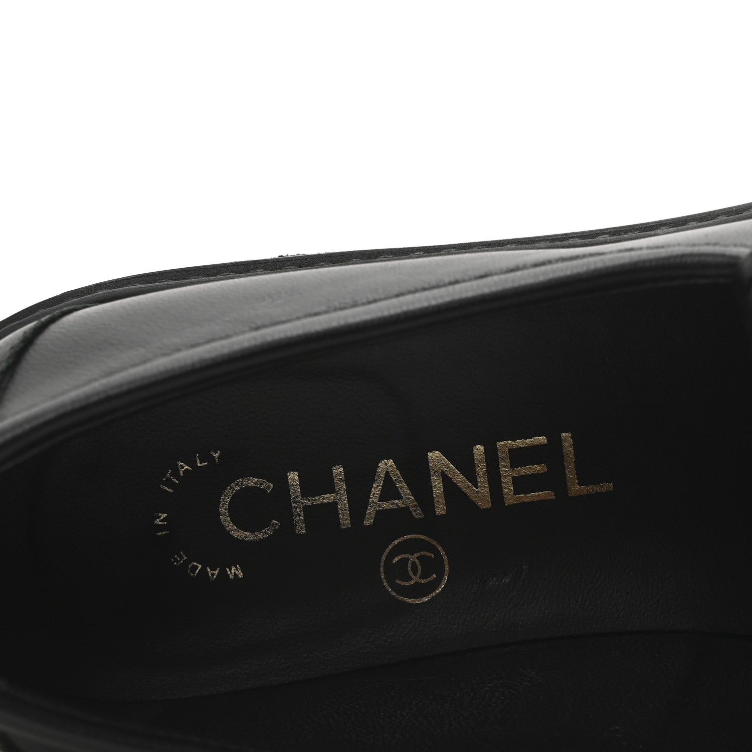 Chanel Lambskin Quilted CC Turnlock Loafers 38 Black 8 of 9
