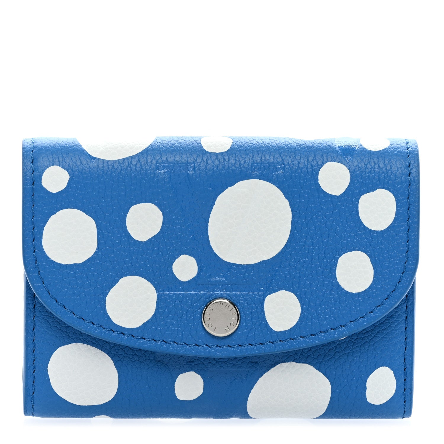 Louis Vuitton X YK Empreinte Painted Dots Rosalie Coin Purse Blue White 1 of 7