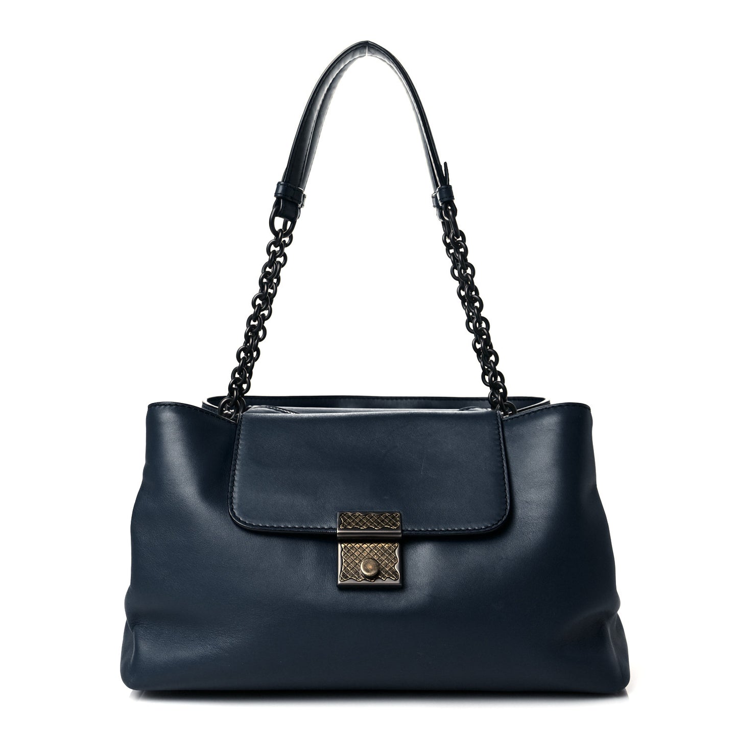 Calfskin Shoulder Bag Baltic Blue