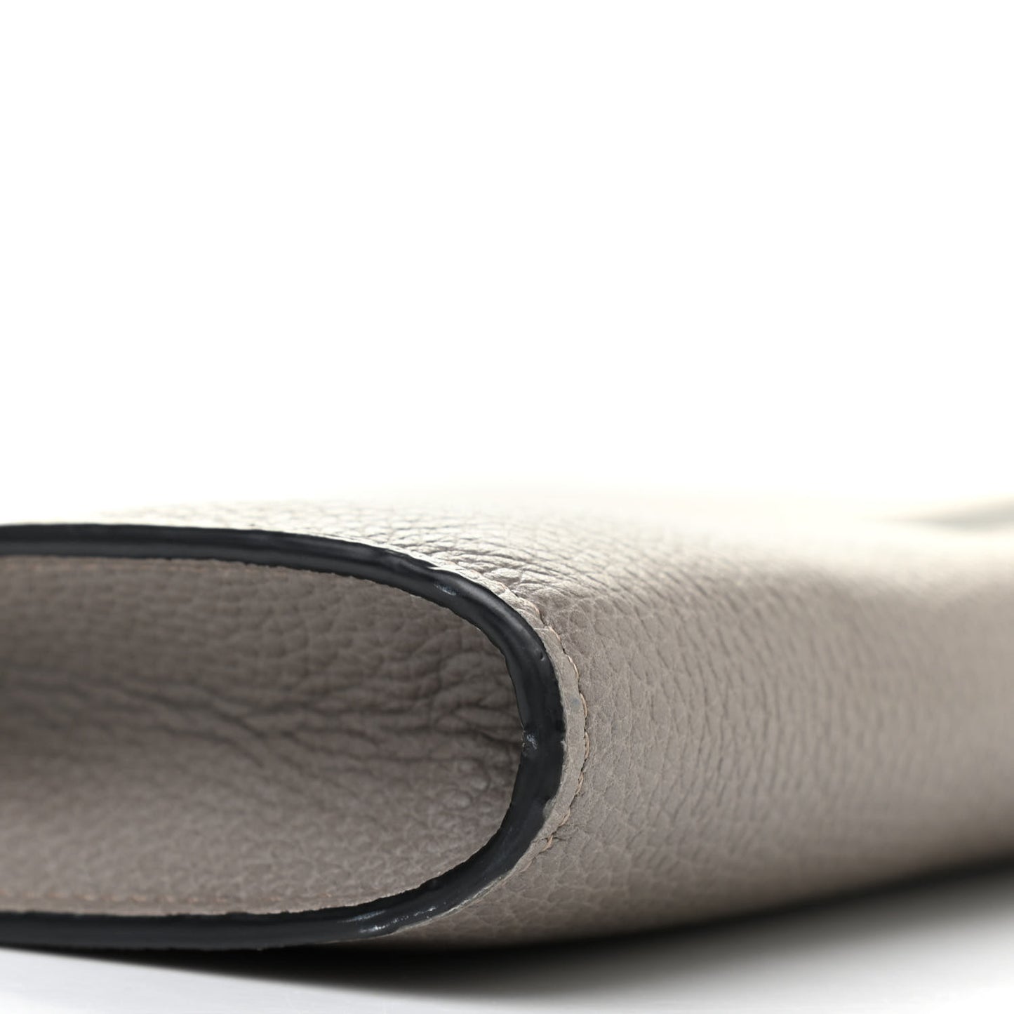 Grained Calfskin Joe Clutch Motty Grey