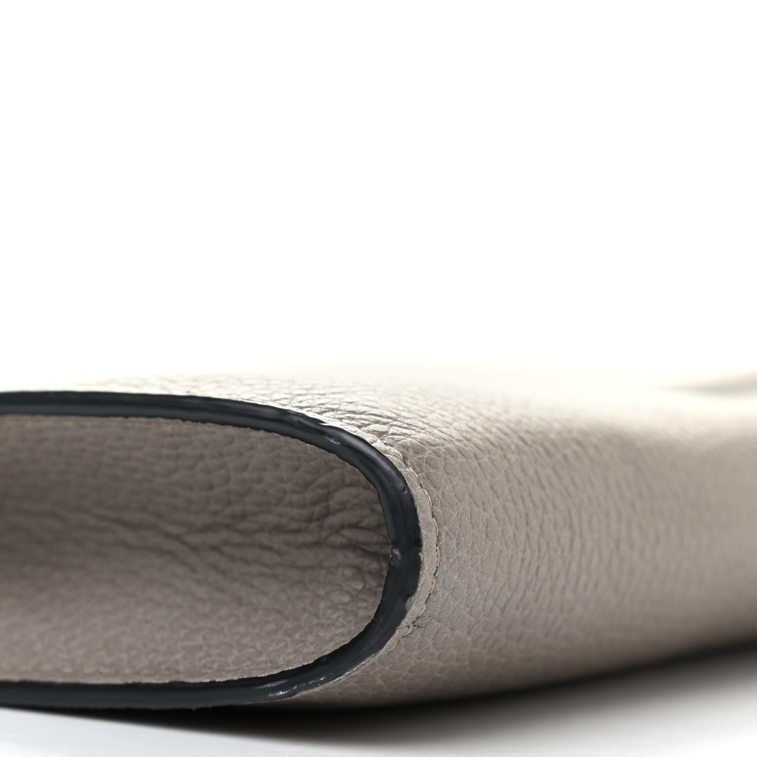 Chloe Grained Calfskin Joe Clutch Motty Grey 9 of 10