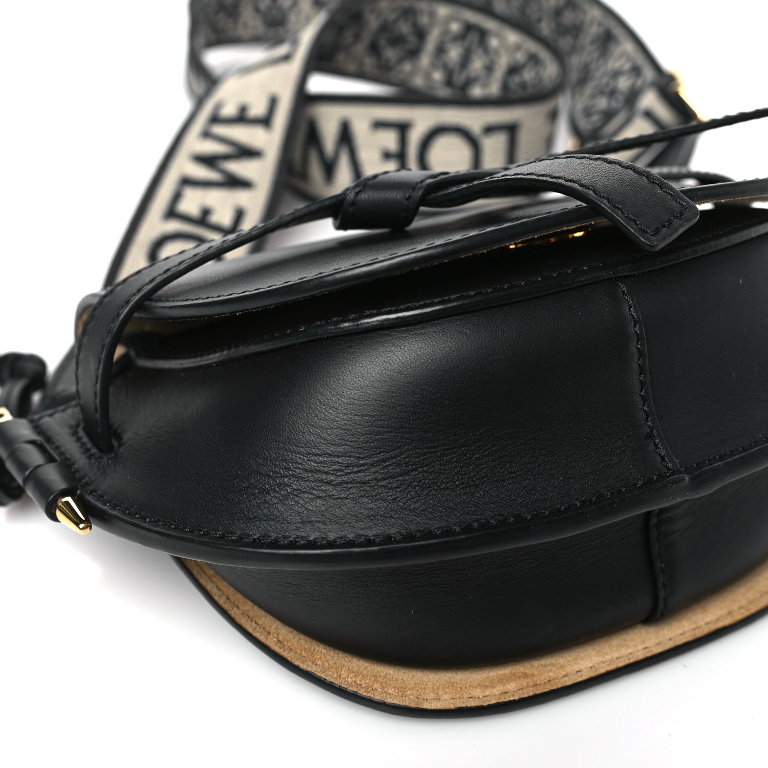 Loewe Calfskin Jacquard Mini Gate Dual Bag Black 7 of 8