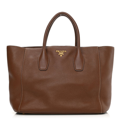 Prada Vitello Daino Tote Palissandro 1 of 12