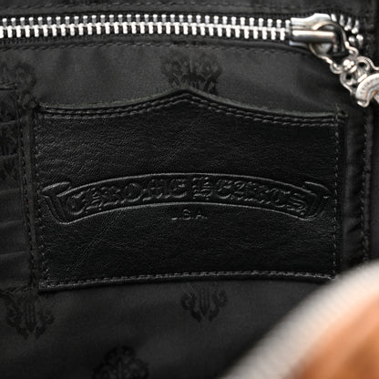 Chrome Hearts Leopard Print Hair Cross Patch Duffle Bag Black 6 of 11