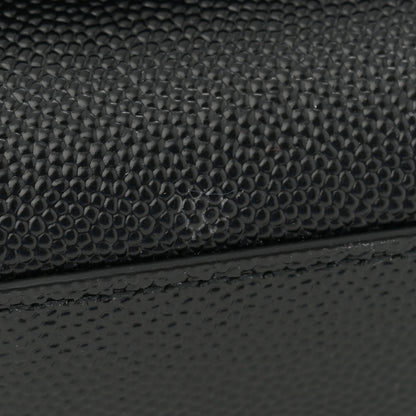 Saint Laurent Grain De Poudre Medium Classic Monogram Kate Satchel Black 11 of 12