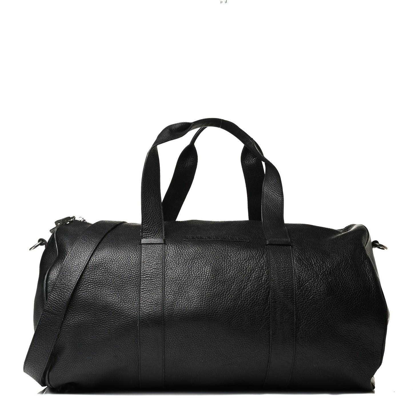 Calfskin Check Duffle Bag Black