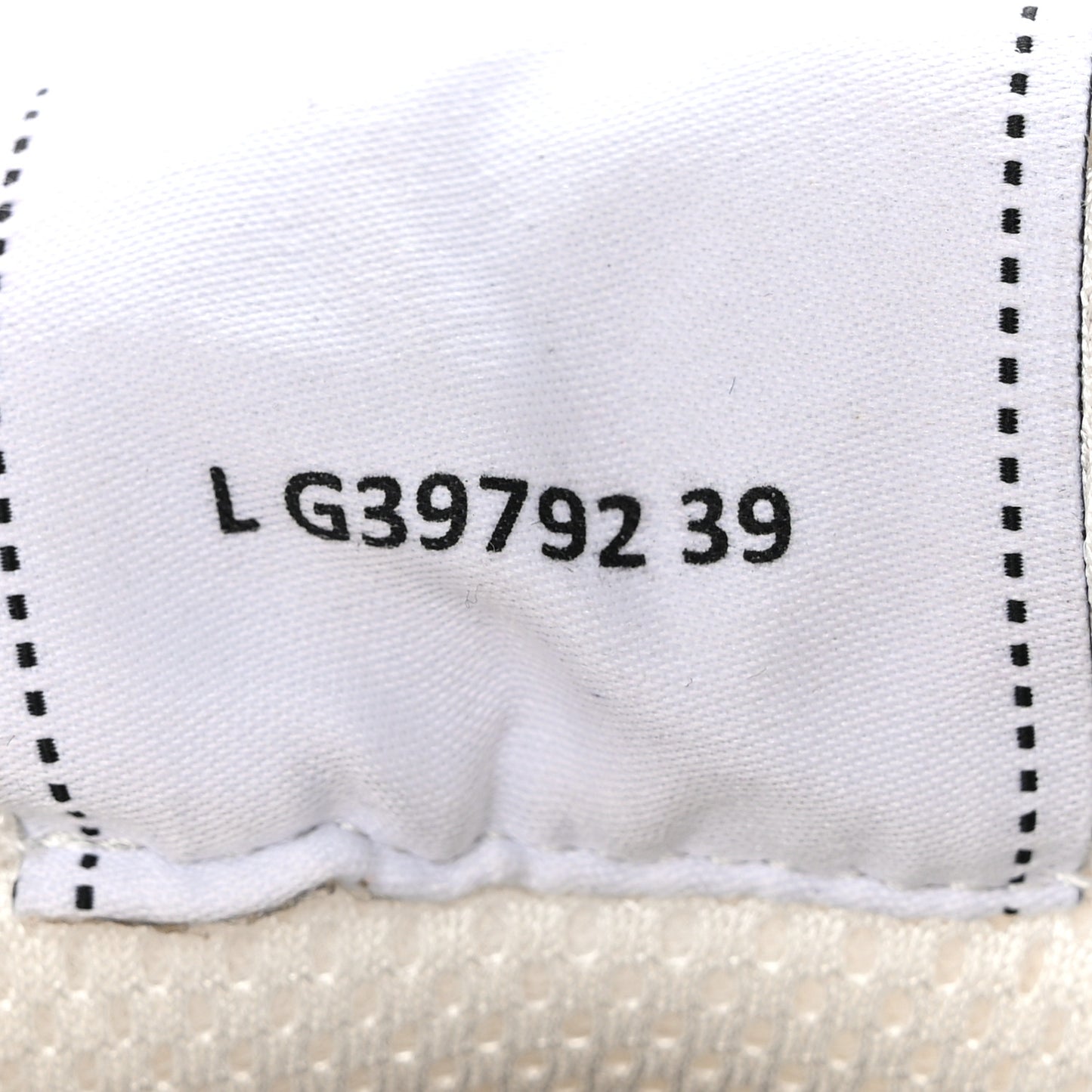 Fabric Laminated Calfskin Stretch CC Womens Sneakers 38 White Gold Silver