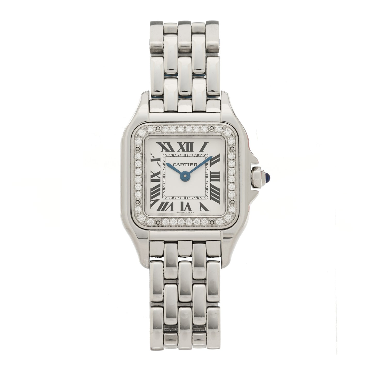 Stainless Steel Diamond 22mm Panthere Quartz Watch