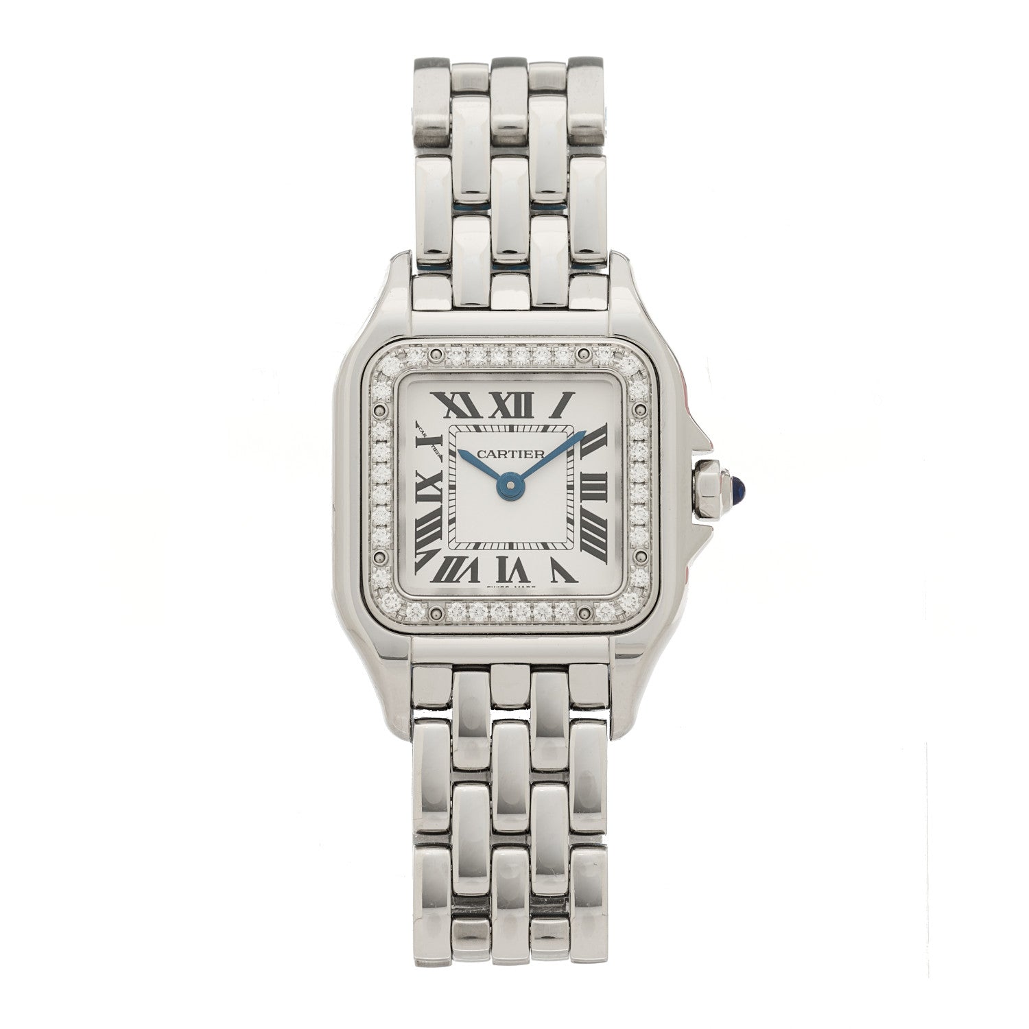 Cartier Stainless Steel Diamond 22mm Panthere Quartz Watch 1 of 5