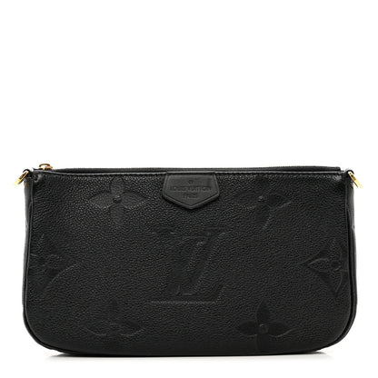Louis Vuitton Empreinte Monogram Giant Multi Pochette Accessories Large Pochette Black 1 of 5