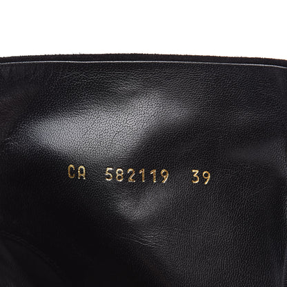 Saint Laurent Suede Kiki Ankle 85 Zip Boot 39 Black 7 of 9