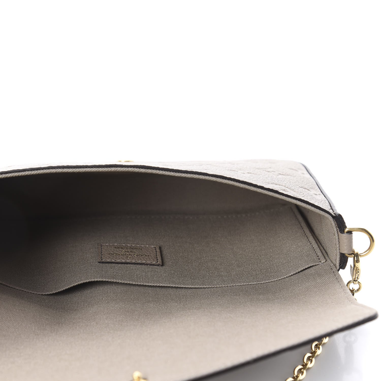 Louis Vuitton Empreinte Pochette Felicie Chain Wallet Tourterelle 4 of 10