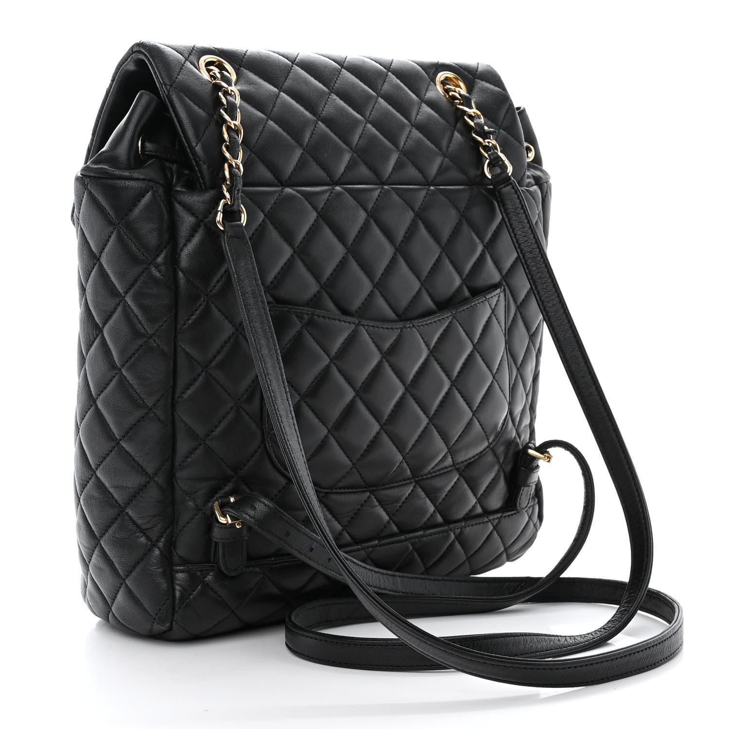 Chanel Lambskin Quilted Large Urban Spirit Backpack Black 3 of 12