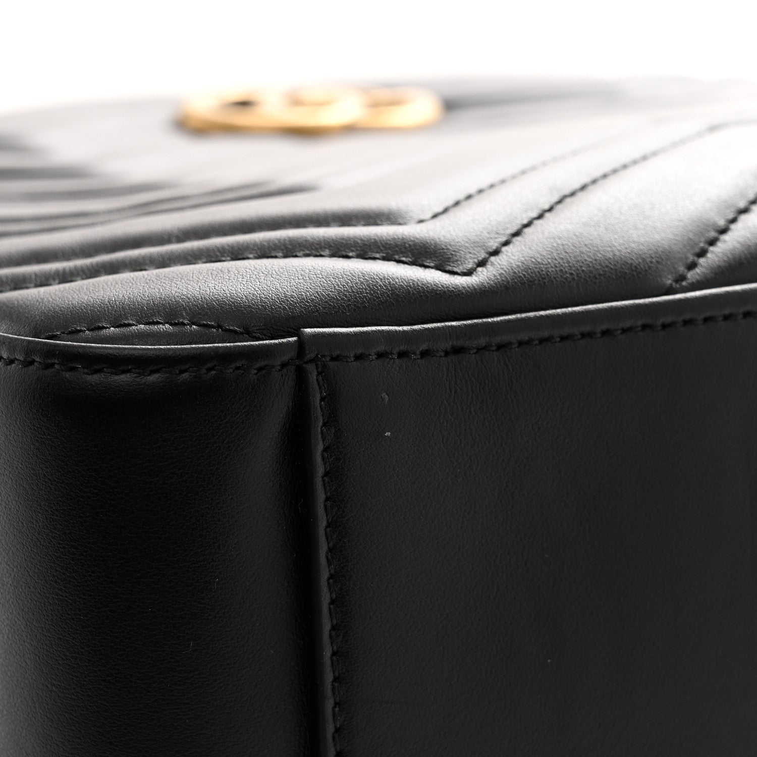 Gucci Calfskin Matelasse GG Marmont Dome Backpack Black 10 of 10