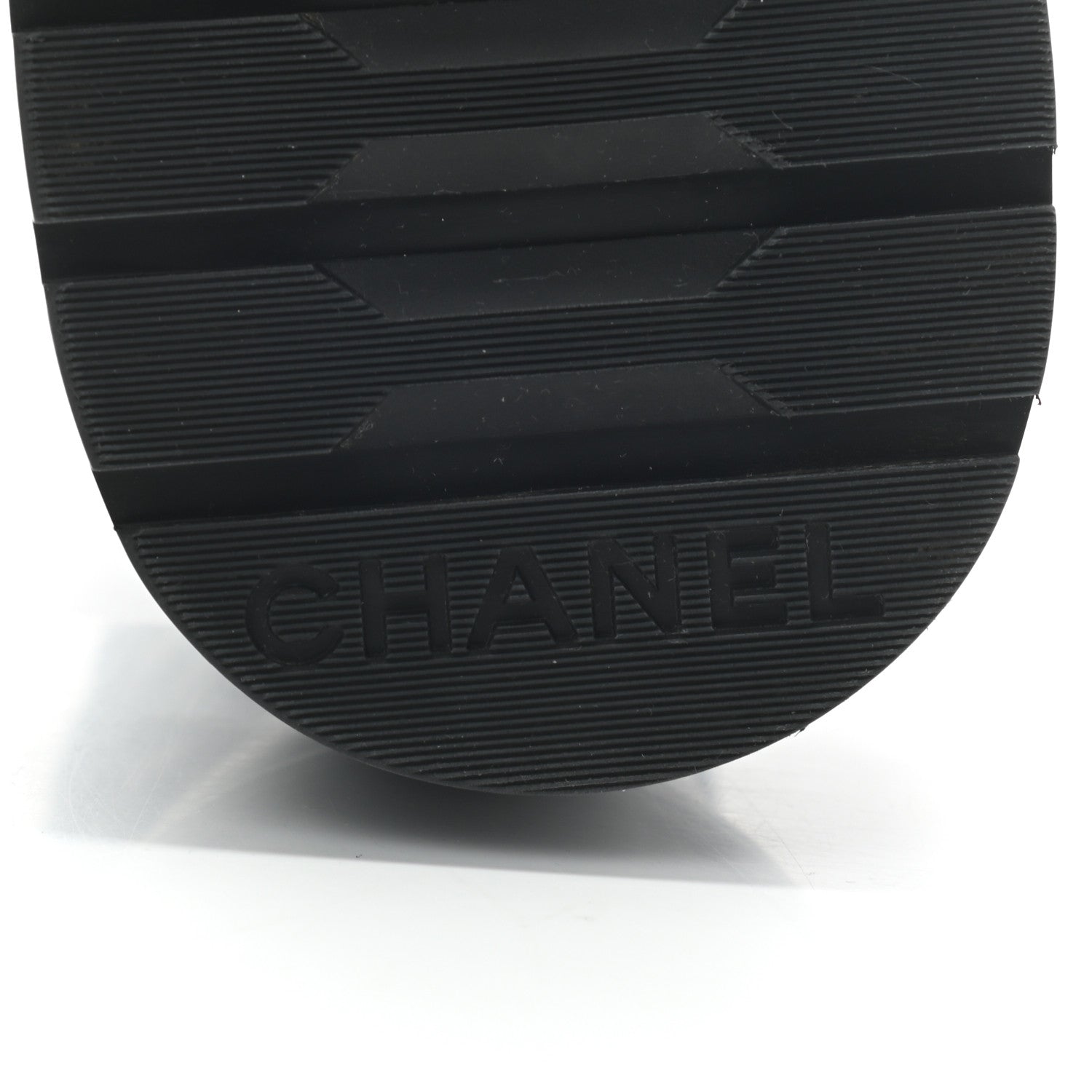Chanel Lambskin Calfskin Quilted Lace Up Combat Boots 39 Navy Black 6 of 7