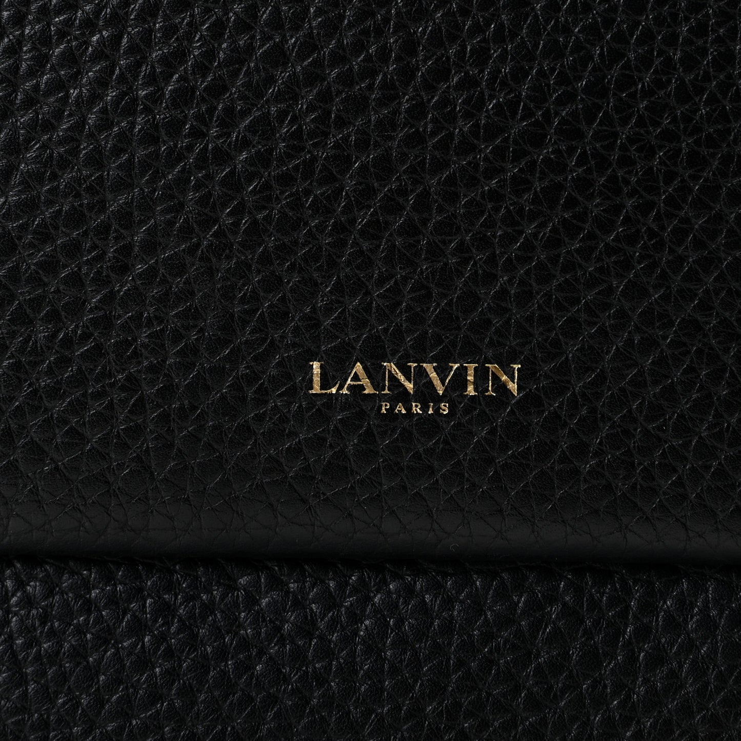 Grained Calfskin Mini Sugar Flap Shoulder Bag Black