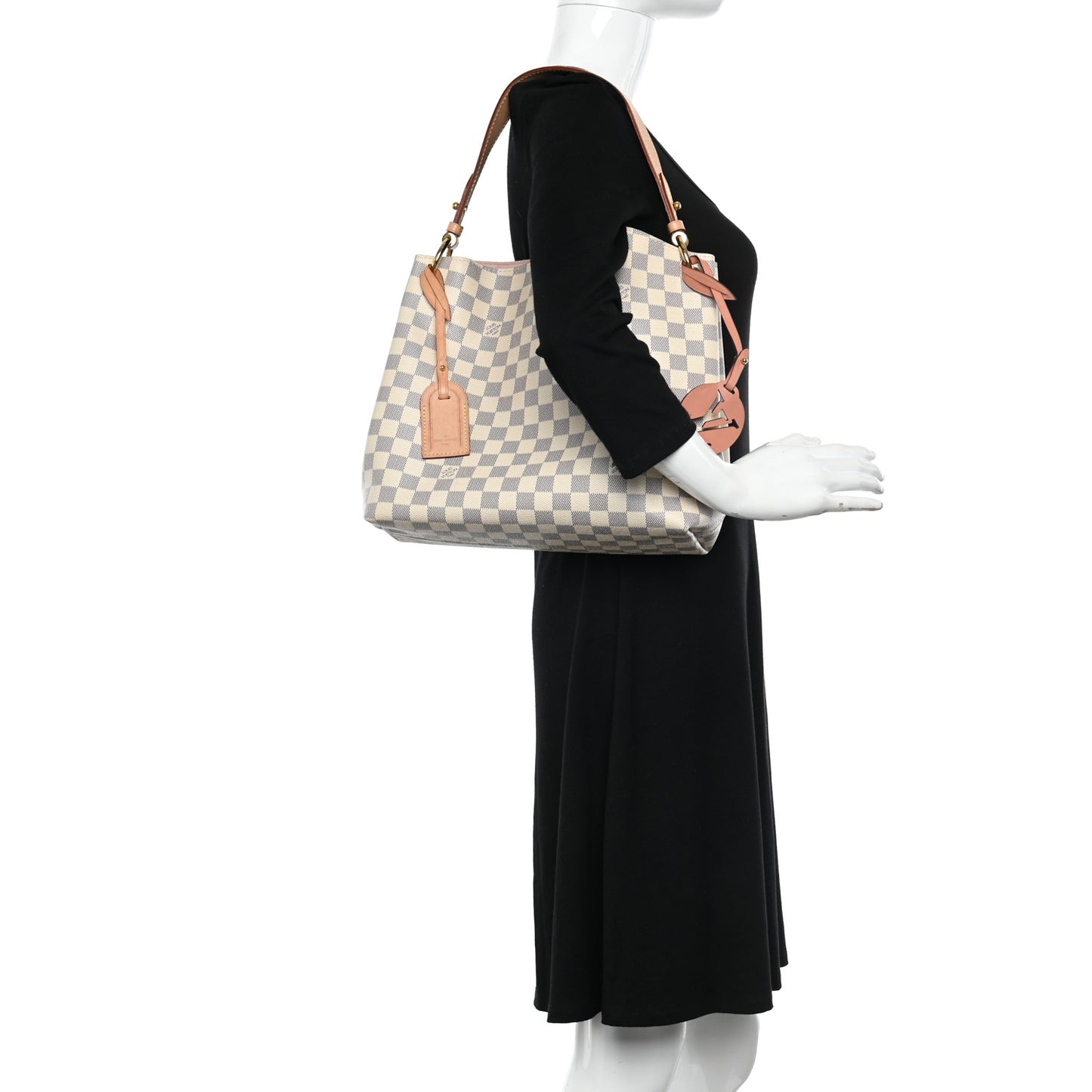 Damier Azur Graceful PM Rose Ballerine