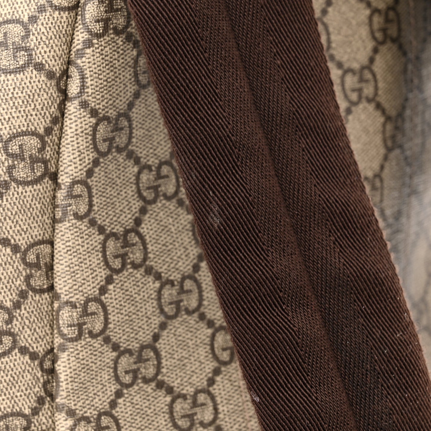GG Supreme Monogram Margaux Calfskin Childrens Day Backpack Beige Ebony Cocoa Dark Chocolate