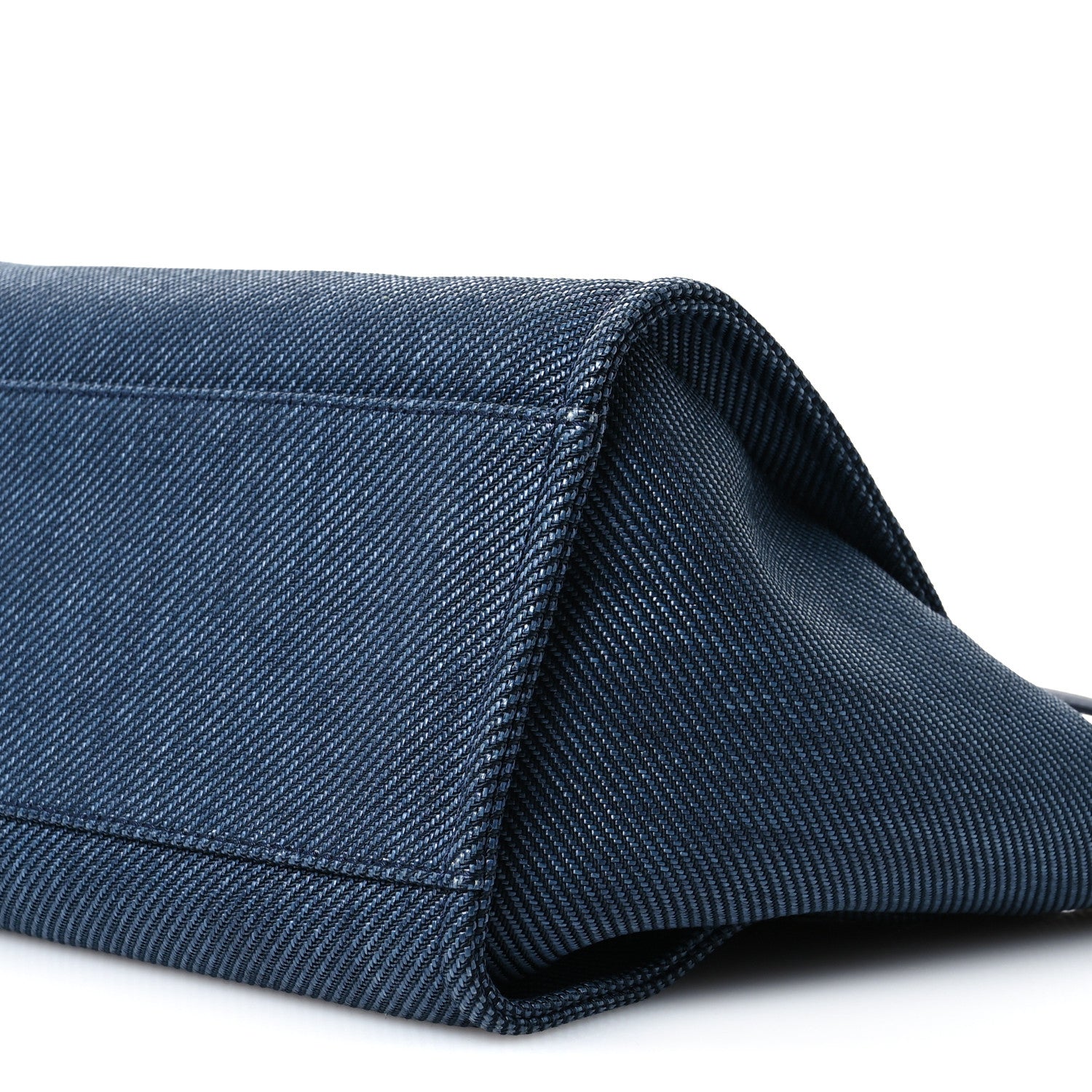 Chanel Mixed Fibers Calfskin Medium Deauville Tote Navy Blue 10 of 10