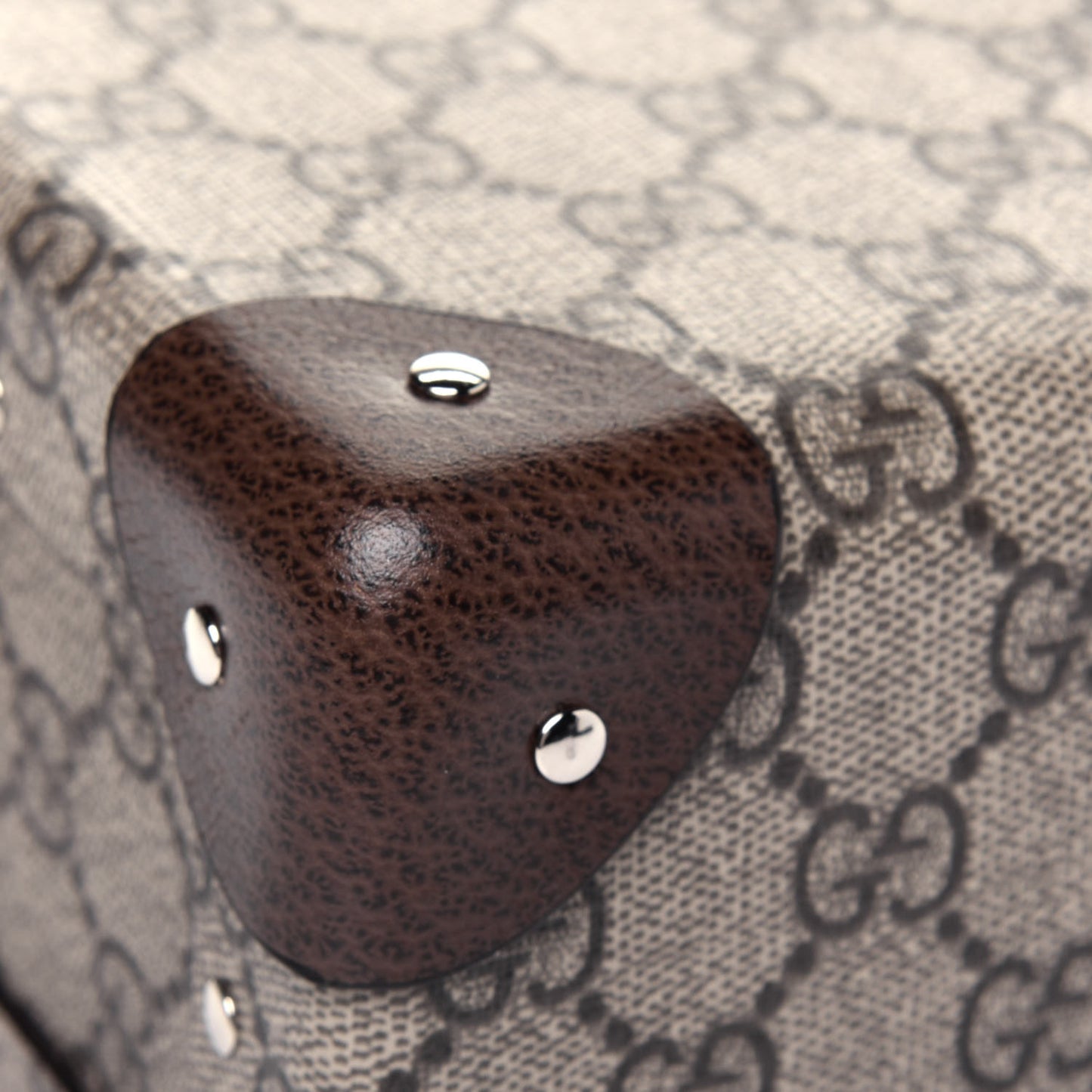 GG Supreme Monogram Globe-Trotter Beauty Case Brown
