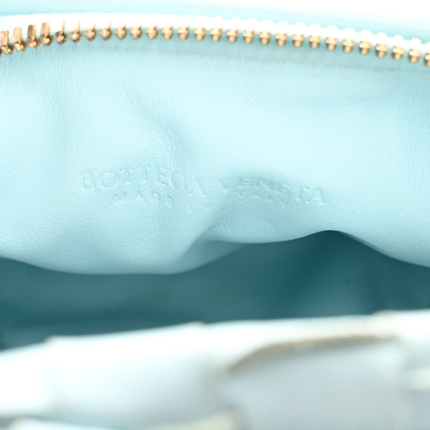 Nappa Intrecciato Mini Jodie Teal Washed