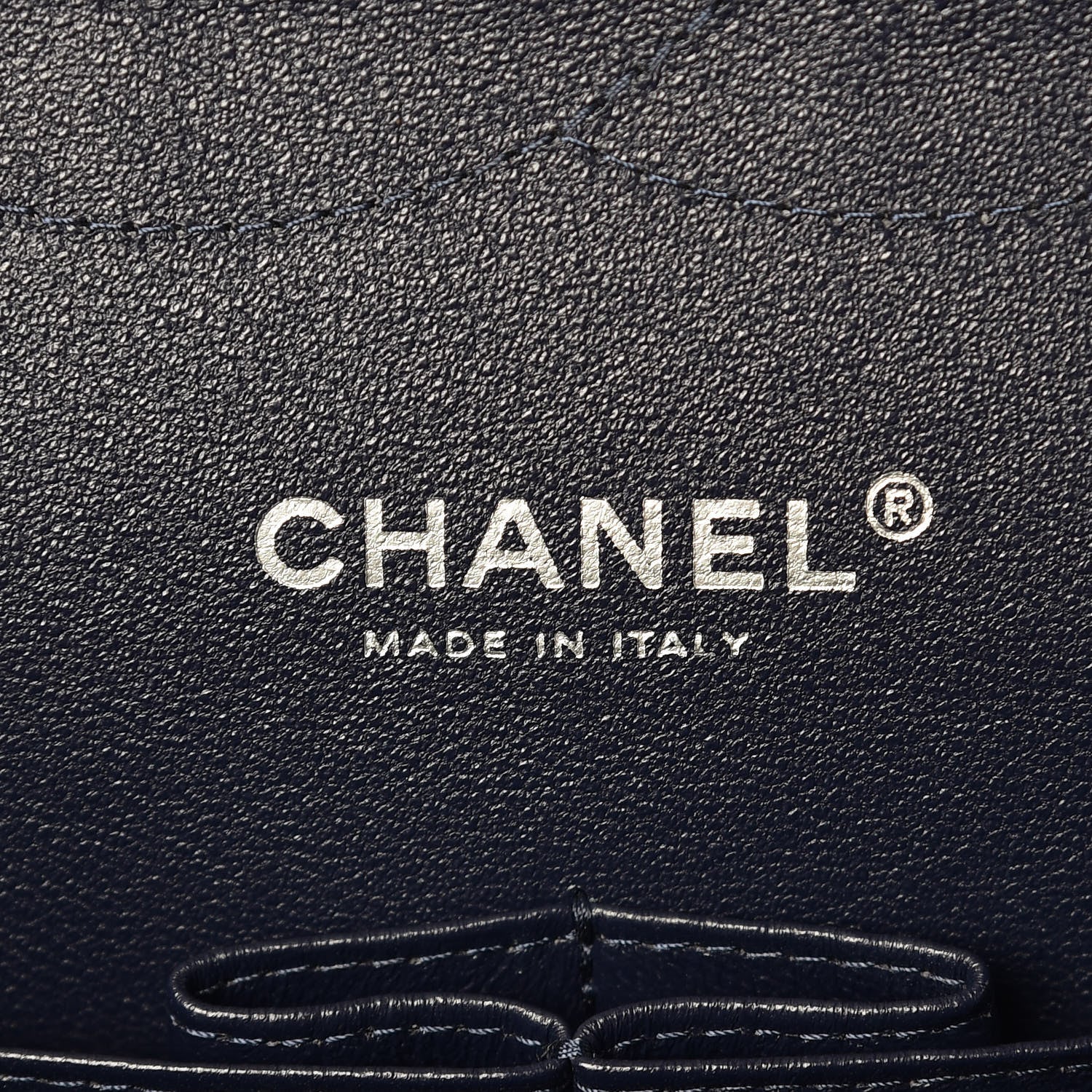 Chanel Caviar Quilted Jumbo Double Flap Navy Blue 7 of 9