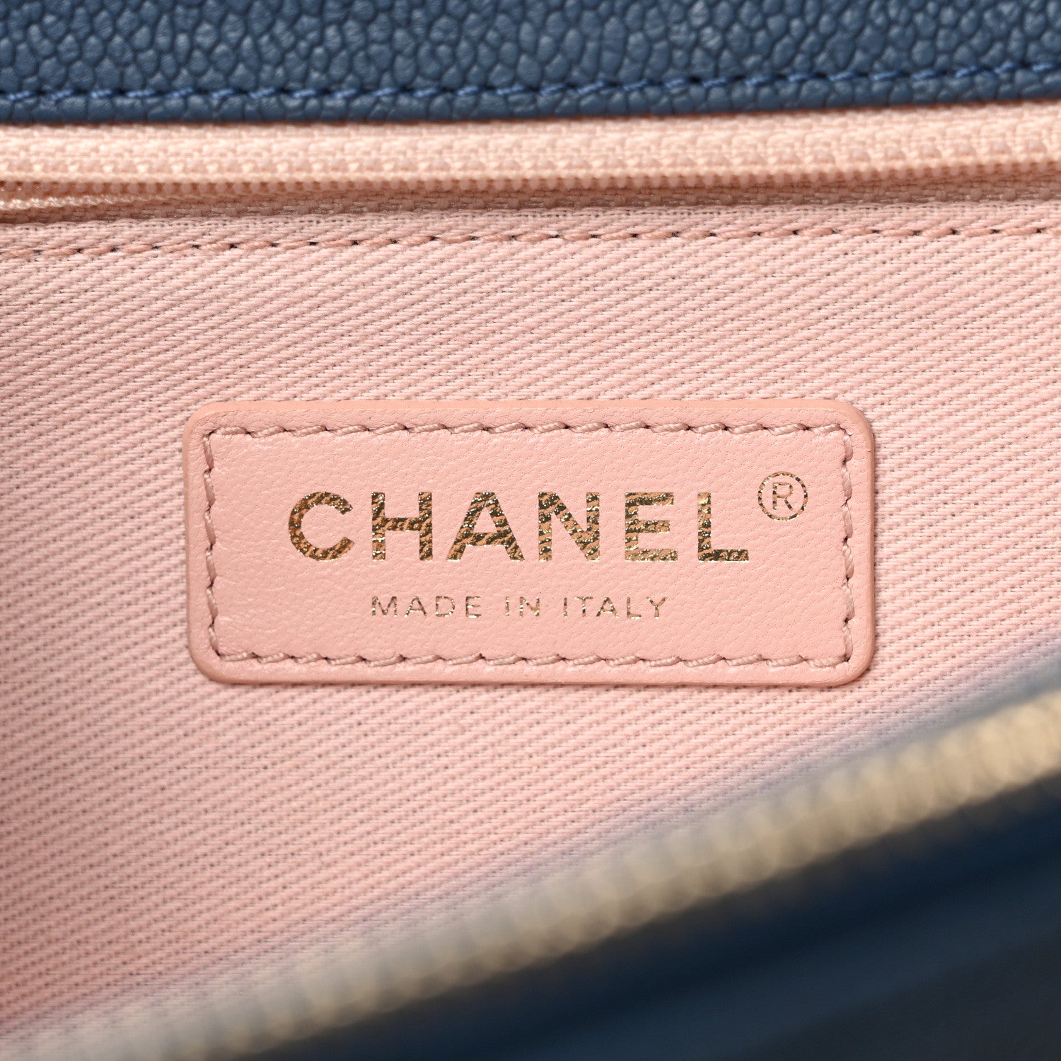 Chanel Grained Calfskin Quilted Cuba Flap Blue 6 of 10