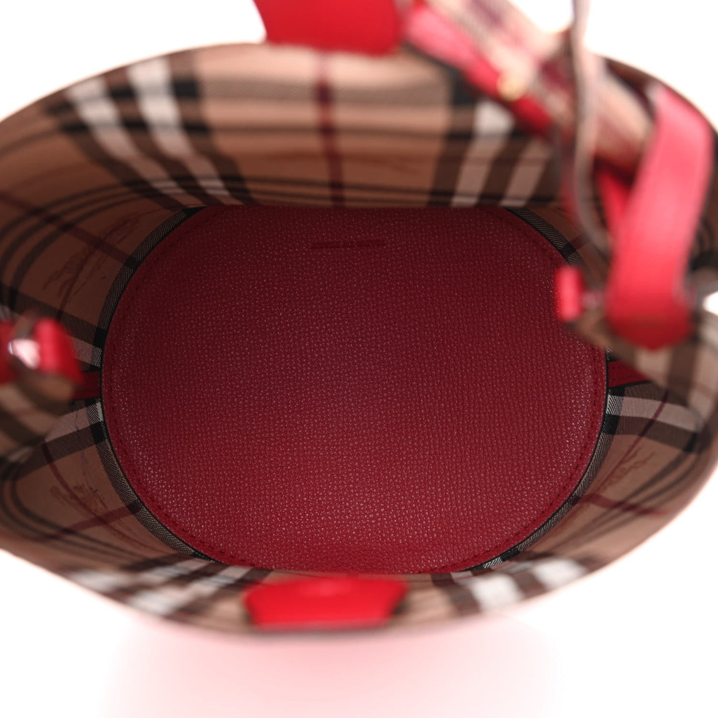 Haymarket Check Colours Small Lorne Bucket Crossbody Poppy Red