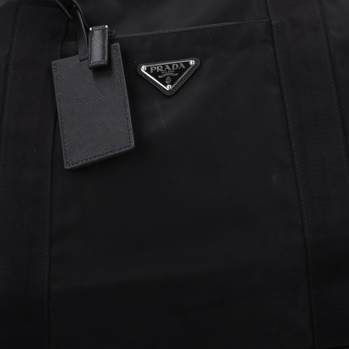 Prada Re-Nylon Saffiano Duffle Bag Black 8 of 10