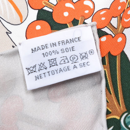 Hermes Silk Carnaval des Oiseaux Shawl 140 5 of 5