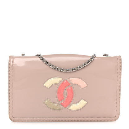 Chanel Vinyl Lipstick Flap Dark Beige 1 of 12